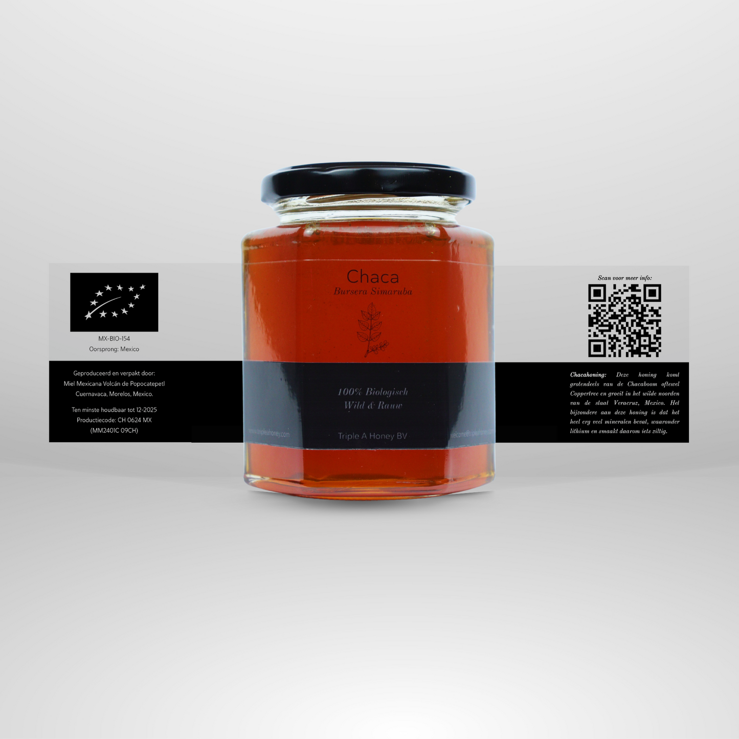 Biologische Chacahoning (350 gram)